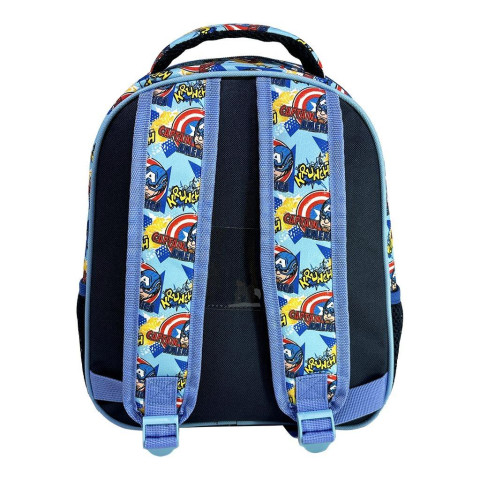 Τσάντα Πλάτης 2Θ και Ισοθερμικό Τσαντάκι Φαγητού Avengers Captain America (Νηπιαγωγείο/Παιδικός)