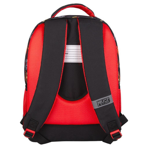 Τσάντα Πλάτης 3Θ με Πορτοφολάκι και Κασετίνα Γεμάτη Διπλή Cars (Δημοτικό)