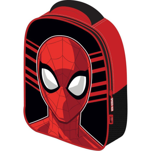 Τσάντα Πλάτης 3D και Σετ Φαγητοδοχείο με Ανοξείδωτο Παγούρι Spiderman (Νηπιαγωγείο/Παιδικός)