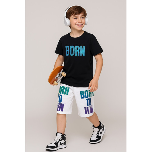 Σετ 2 τμχ "BORN "Μαύρο 22610006