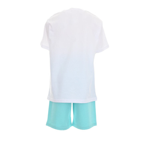 Σετ Κοντομάνικο με Σορτς Καλοκαιρινό 2τμχ|ΛΕΥΚΟ-ΓΑΛΑΖΙΟ 22510007