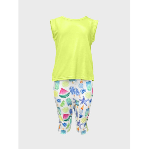 Σετ κορίτσι 2 τμχ δετό |ΛΑΙΜ-ΠΟΛΥΧΡΩΜΟ 22540004