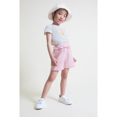 Σετ 2τμχ με σόρτς "Love" Ροζ 263011