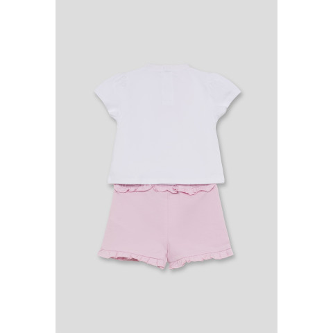 Σετ 2τμχ με σόρτς "Love" Ροζ 263011