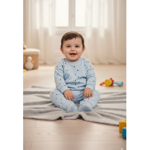 Βρεφικό Σετ 2 τμχ Γαλάζιο 352001