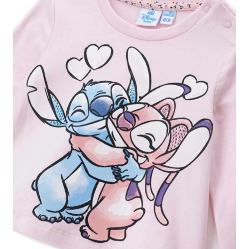 Μπλούζα μακό Lilo & Stitch Ροζ