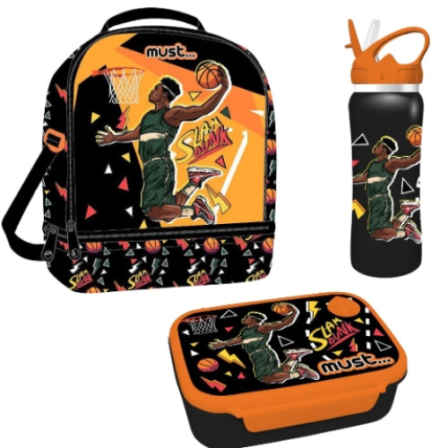 Ισοθερμικό Τσαντάκι Φαγητού και Ανοξείδωτο Παγούρι με Φαγητοδοχείο (Νηπιαγωγείο/Παιδικός/Δημοτικό)