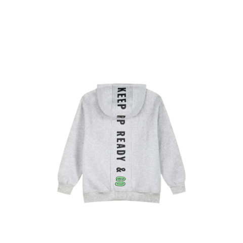 Ζακέτα φούτερ με κουκούλα και τύπωμα για αγόρι | ΜΕΛΑΝΖΕ