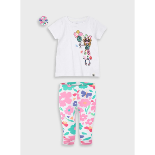 Σετ με Κολάν Καλοκαιρινό 2τμχ και Λαστιχάκι για τα Μαλλιά 15-225341-0