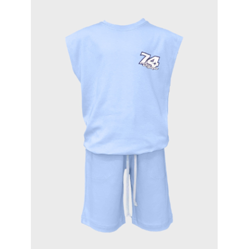 Σετ αμάνικο με βερμούδα | ΓΑΛΑΖΙΟ 22510047