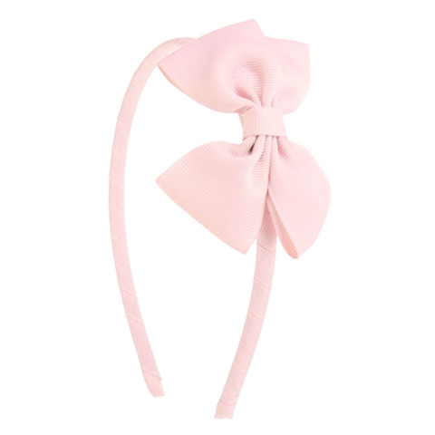 Στέκα Μαλλιών με Φιόγκο Light Pink 