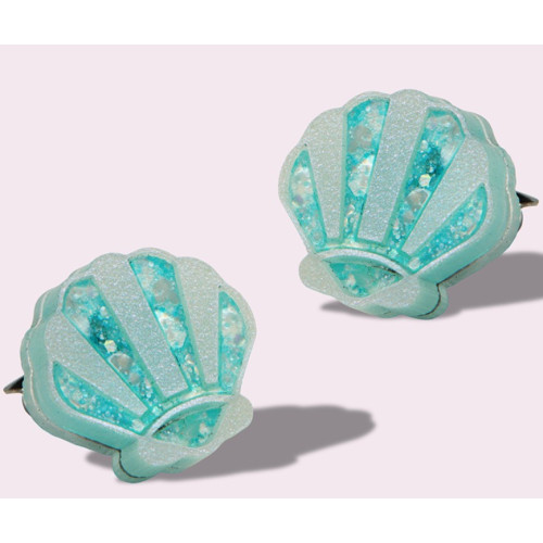 Σκουλαρίκια με κυανό κοχύλι