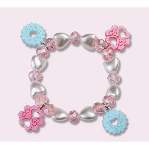 Βραχιόλι με καρδιές Καλειδοσκόπιο