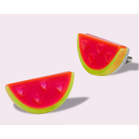 Σκουλαρίκια καρπούζι (για τρυπημένα αυτάκια)