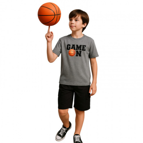 Σετ αγόρι 2 τμχ  "Game On" Γκρι-Μαύρο 6846