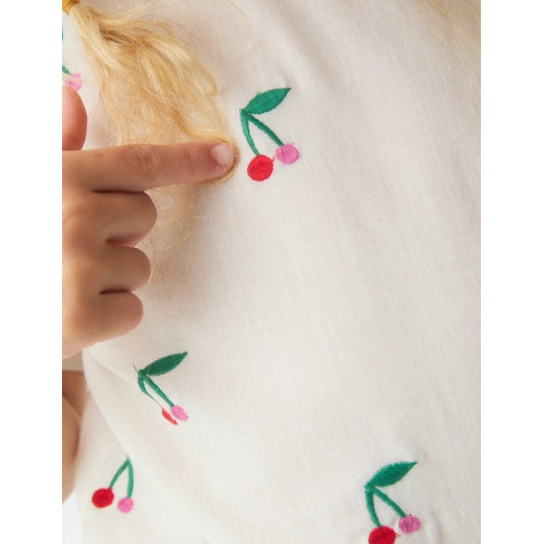 Μπλουζάκι Κοντομάνικο με Κερασάκια Λευκό 61M/43420