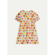 Φόρεμα Κοντομάνικο Λινό με Τουλίπες 61M/43403