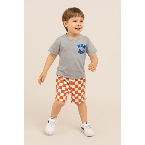 Σετ 2τμχ με σόρτς Scooby Doo -Looney Tunes Γκρι 22620020