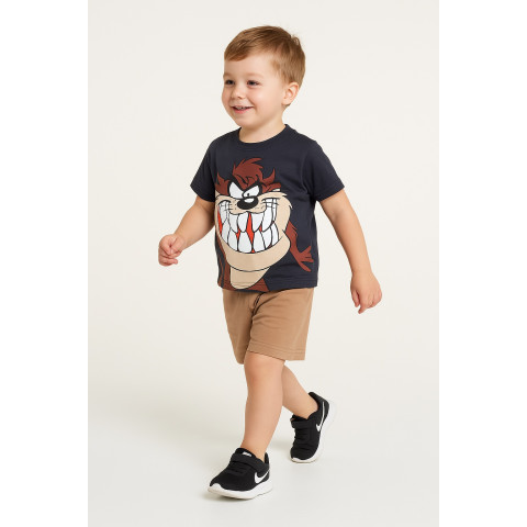 Σετ 2τμχ με σόρτς Taz-Looney Tunes Ανθρακί 264054