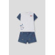 Σετ 2τμχ με σόρτς Σκυλάκι "Happy Dog" Μπλε 264001