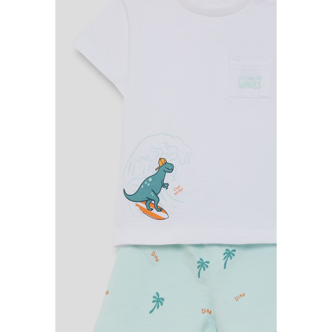 Σετ 2τμχ με σόρτς με Δεινόσαυρο "Cool Surf" Βεραμάν 264052