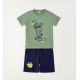 Σετ με σόρτς αρκουδάκι Χακί 4G448/G0