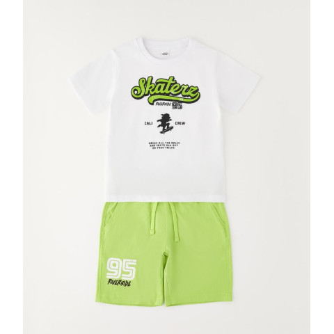Σετ με σόρτς Skate Lime 4G448/G2
