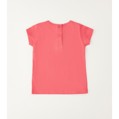 Μπλούζα Κοντομάνικη με Φρούτα και στρας Κοραλλί 4G553/G0