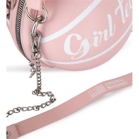 Τσάντα στυλ Μπάλα  "Team Girl" ροζ