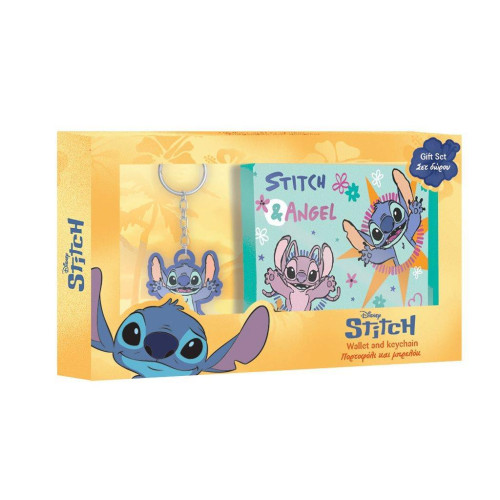 ΠΟΡΤΟΦΟΛΙ ΜΕ ΜΠΡΕΛΟΚ ΣΕΤ ΔΩΡΟΥ 20Χ12ΕΚ LILO & STITCH