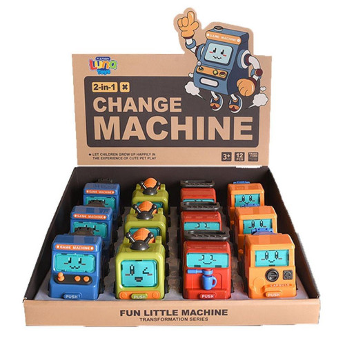 Αυτοκινητάκι Luna Toys Πολυμορφικό Friction 9,7x6,3x7,1εκ. 4 Σχέδια