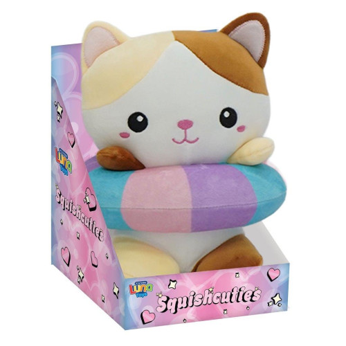 Λούτρινη Γατούλα 21εκ. Donut Squishcuties Luna Toys
