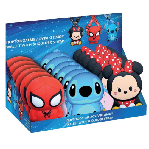Πορτοφόλι Disney Minnie Mouse με λουράκι ώμου