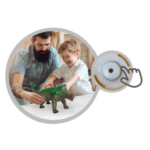 Δεινόσαυρος Ενοπλοκέφαλος μινιατούρα με ήχο Luna Toys Ενοπλοκέφαλος 33x10x12 εκ.