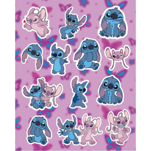 ΠΡΟΣΧΕΔΙΑΣΜΕΝΕΣ ΣΕΛΙΔΕΣ ΧΡΩΜΑΤΙΣΜΟΥ 24Φ+1ΣΕΛ ΑΥΤΟΚ+6ΜΑΡΚ ΜΙΝΙ LILO & STICH