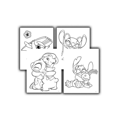 ΠΡΟΣΧΕΔΙΑΣΜΕΝΕΣ ΣΕΛΙΔΕΣ ΧΡΩΜΑΤΙΣΜΟΥ 24Φ+1ΣΕΛ ΑΥΤΟΚ+6ΜΑΡΚ ΜΙΝΙ LILO & STICH