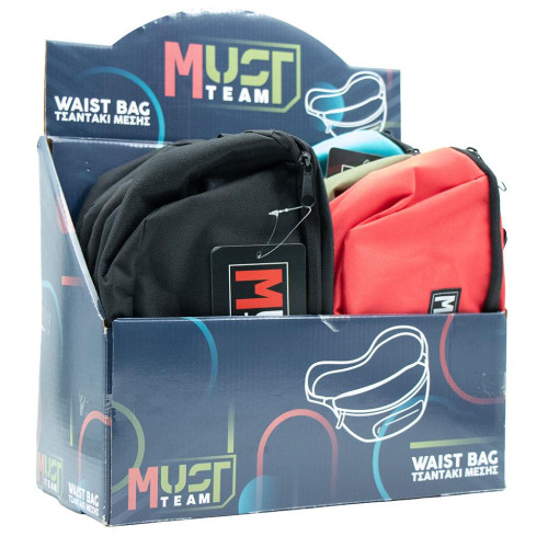 ΤΣΑΝΤΑΚΙ ΜΕΣΗΣ 24Χ7Χ14ΕΚ MUST TEAM ΚΟΚΚΙΝΗ